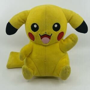 Tomy Pokemon 9" Pikachu Yellow Stuffed Plush Doll, Cartoon Stuffed Animal